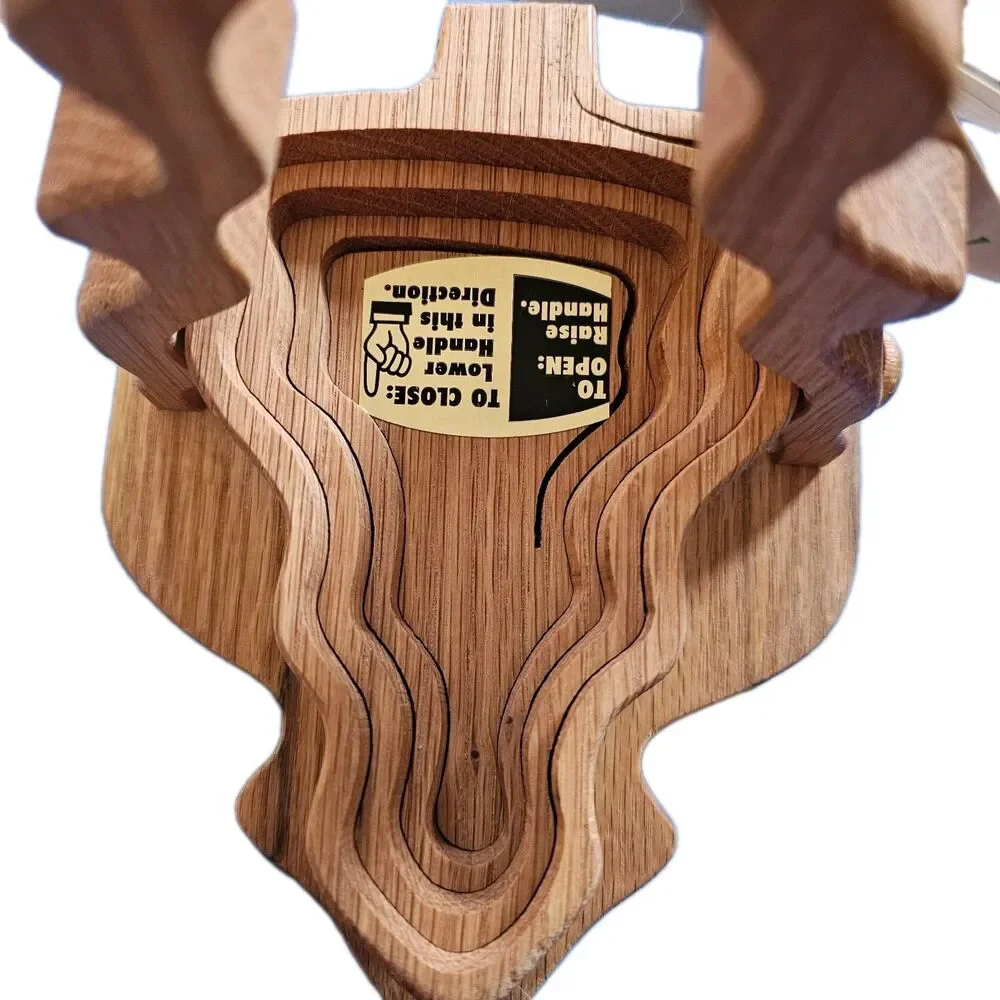 Old World Baskets Wooden Collapsible Trivet Bowl Tree Small NWT